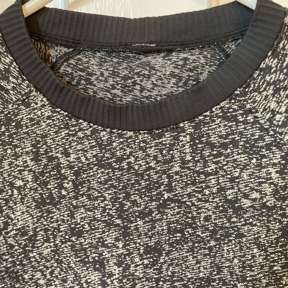 Lululemon Rest Less Pullover Black White Size 8 - Picture 4 of 7